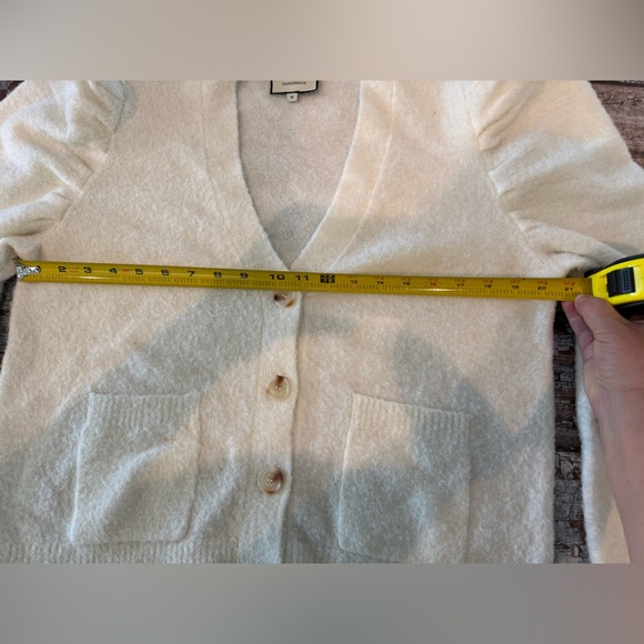 Tuckernuck Ivory Cardigan with Puff Shoulders - Picture 7 of 7